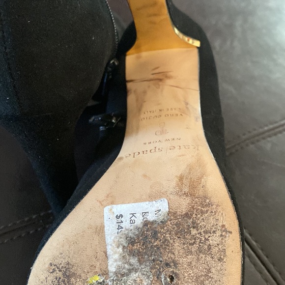 Kate Spade Netta Black Suede Booties - Picture 4 of 6